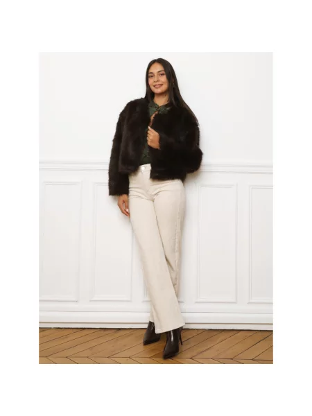Palton La Modeuse maro