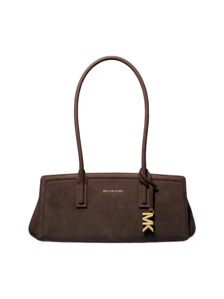 Torebka bagietka Michael Kors zamszowa brązowa