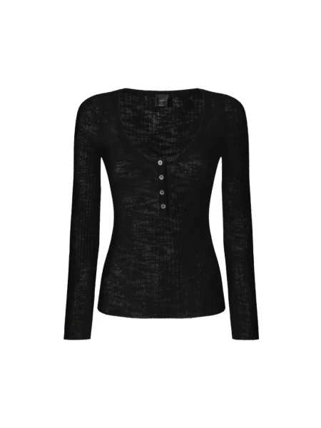 Sweter Pinko z długim rękawem czarny