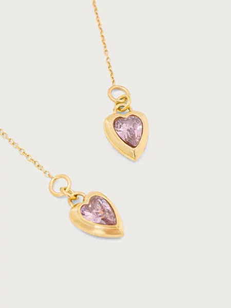 Guess cercei pentru femei din oțel inoxidabil cu zirconiu cubic CRYSTAL LOVE