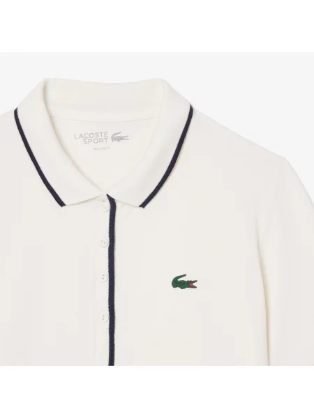 Lacoste Tenisowa Koszulka Polo Z Regulacją Ciepła O Regularnym Kroju biała