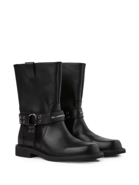 Botine Karl Lagerfeld Jeans cu tepi negru