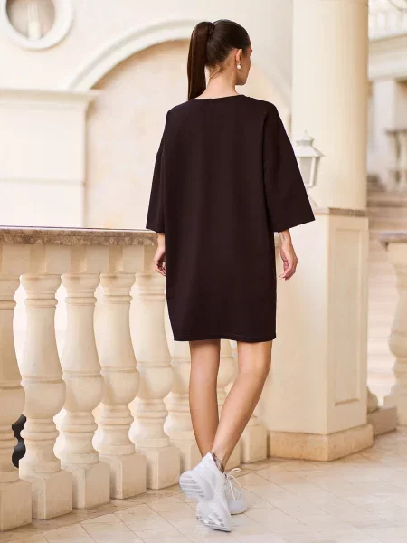 Платье мини Issa Plus коричневое