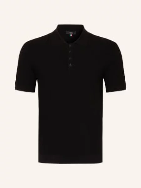 Cinque Pletené Polo Tričko Cigio černá