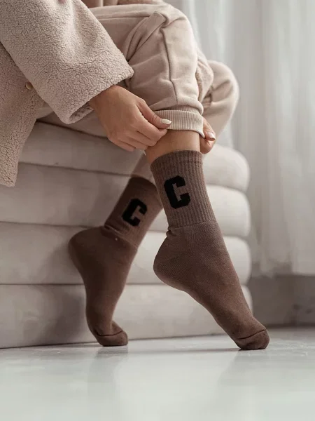 Чорапи Milena кафяво