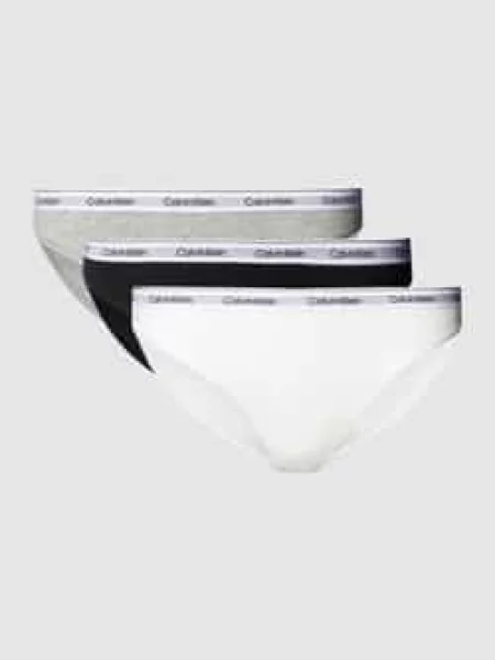 Slipy w jednolitym kolorze w zestawie 3 szt. Calvin Klein Underwear białe