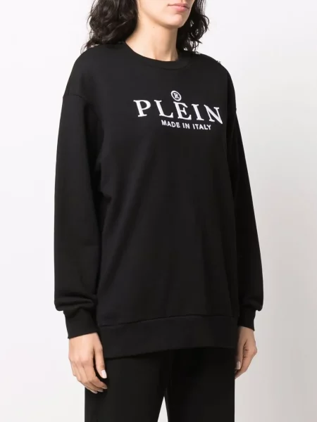 Mikina Philipp Plein s potiskem černá