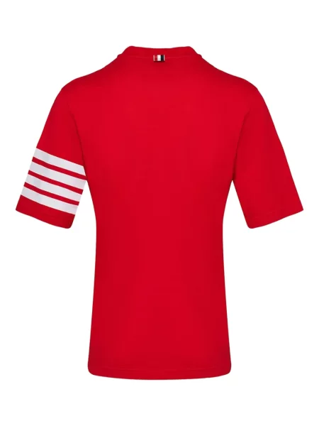 Tricou Thom Browne cu dungi roșu