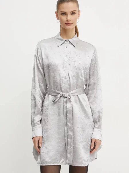 Pinko rochie argintiu