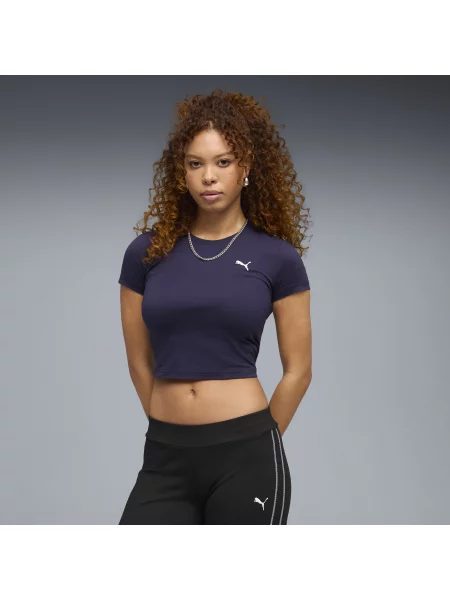 PUMA krótka koszulka WARDROBE ESS Odzież S fioletowy