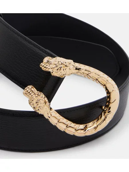 Cu centură curea Gucci din piele negru