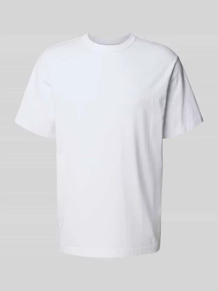 T-shirt o kroju relaxed fit z nadrukiem z logo Annarr biała