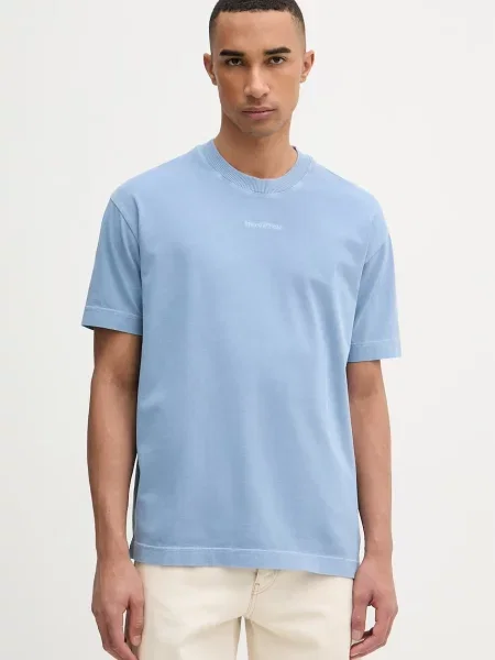 Marc O'Polo tricou basic pentru bărbați din albastru