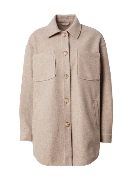 VILA Geacă de primăvară-toamnă VIKIMMI amestecat maro