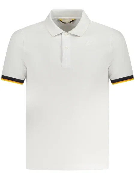 Polo K-way cu mâneci scurte alb