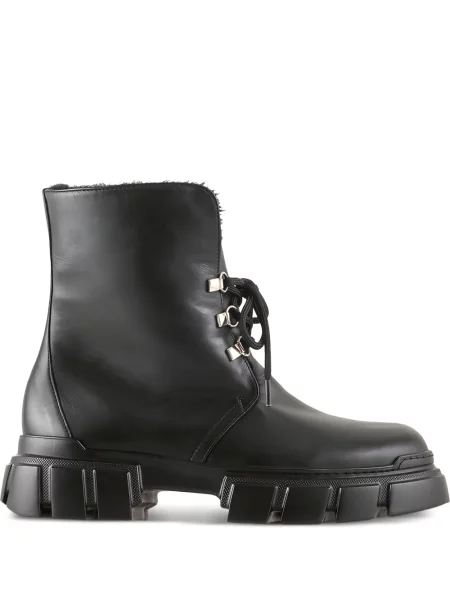 Chunky čizmice Högl s vezicama s čipkom crna