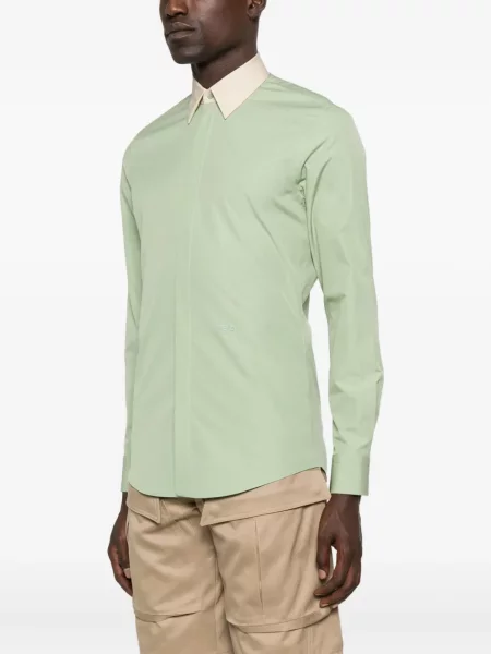 Cămașă Fendi din poplin verde