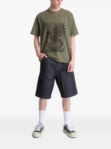 Tricou Wasted cu imagine verde