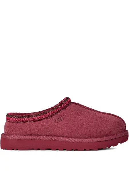 Papuci tip mules Ugg fără toc roșu