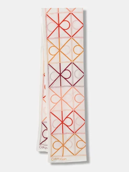 Calvin Klein šal ženski od modala bijela
