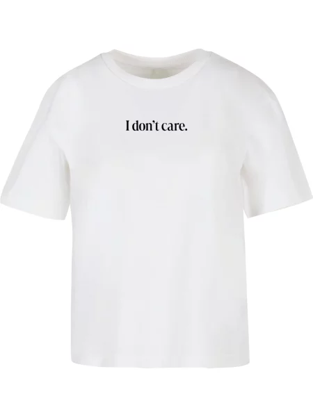 Miss Tee Tricou I Don´t Care negru alb