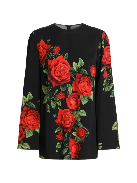Bluză Dolce & Gabbana cu imagine negru