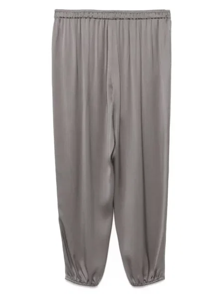 Šilkinės siaurėjantys kelnės Giorgio Armani pilka