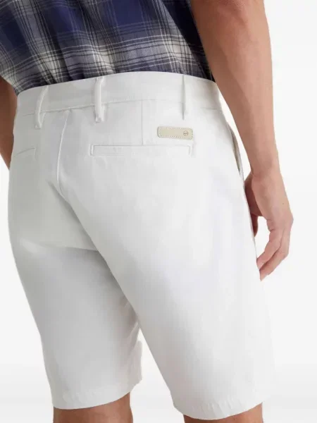 Pantaloni scurți din denim Ag Jeans alb