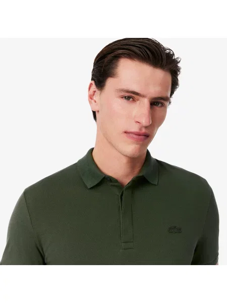 Lacoste Koszulka Polo Paris Stretch Piqué Regular Fit niebieska