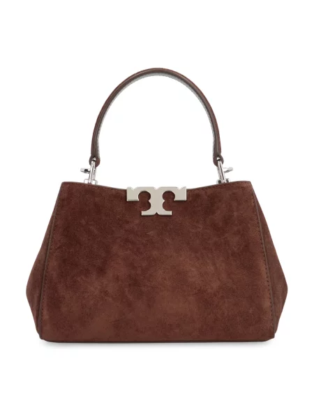 Torebka Tory Burch zamszowa brązowa