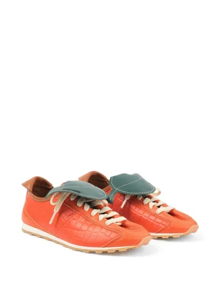 Sneakerși Jacquemus din piele tenis portocaliu