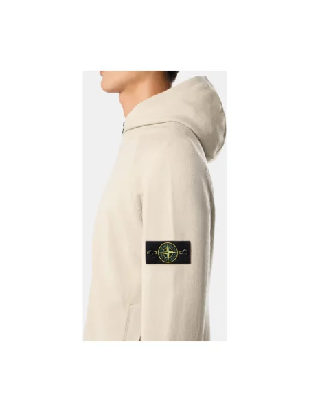 Bluza rozpinana Stone Island z kamieniami beżowa