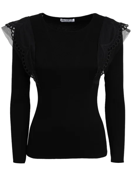 Influencer Pulover negru