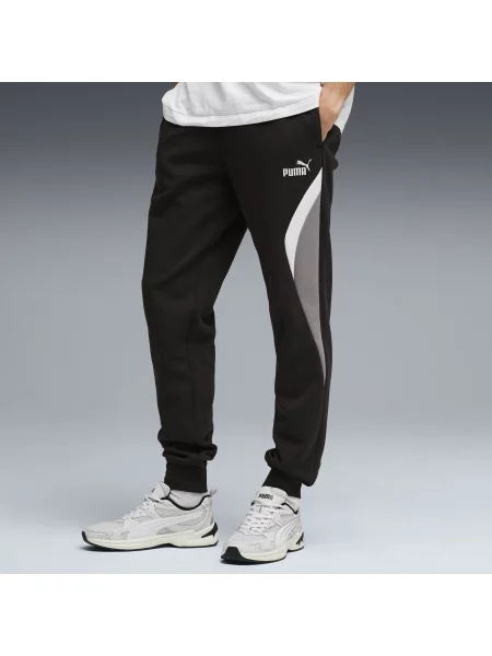 PUMA spodnie dresowe Essentials z blokami kolorów Akcesoria S czarny