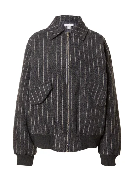 TOPSHOP Geacă de primăvară-toamnă / metalic gri