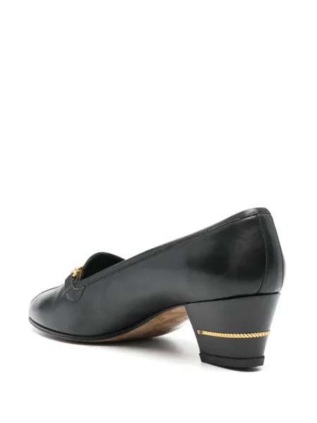 Kožený náhrdelník Gucci Pre-owned černý
