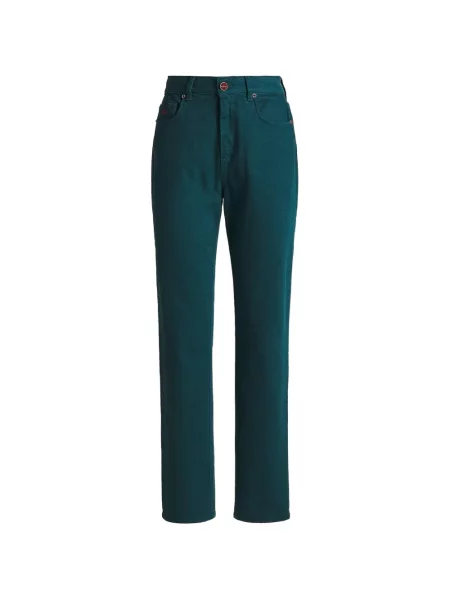 Blugi drepți Kiton verde