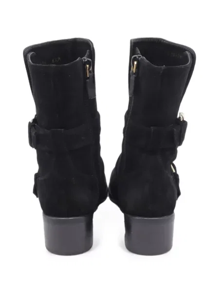 Cizme scurte Stuart Weitzman cu cataramă negru