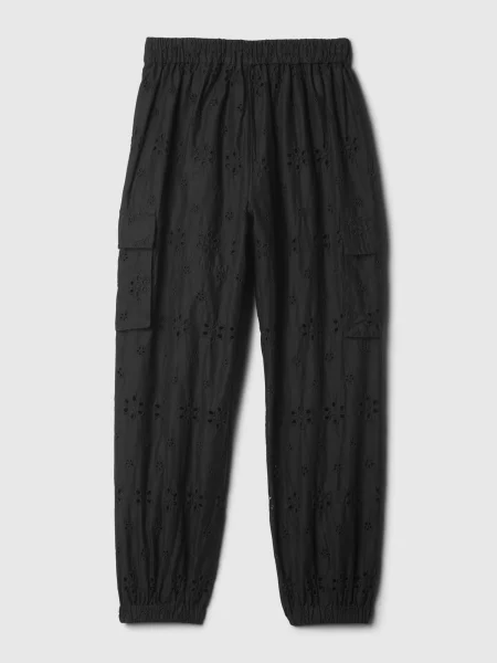 Pantaloni copii Gap negru