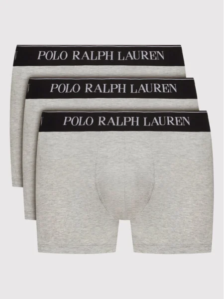 Polo Ralph Lauren Set 3 perechi de boxeri gri