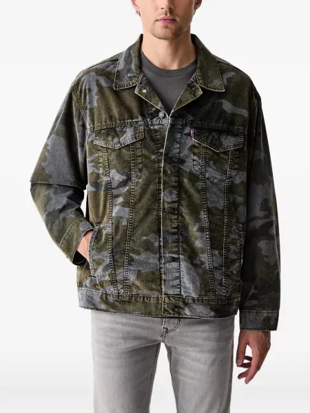 S ovratnikom traperice Levi's® visoki struk od flisa crna