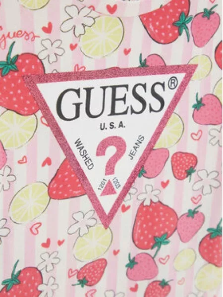 Guess Majica Regular Fit roza