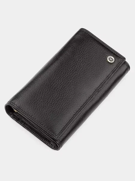 Кожаный кошелек Boston Leather Accessories черный