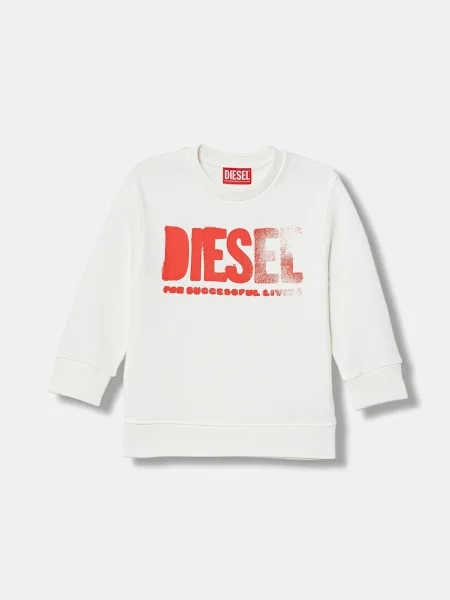 Diesel lyocell keverék szoknya SIDER OVER SWEAT-SHIRT fehér