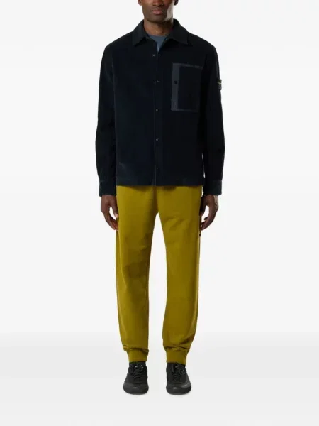 Πουκάμισο Stone Island κοτλέ πέτρες μπλε