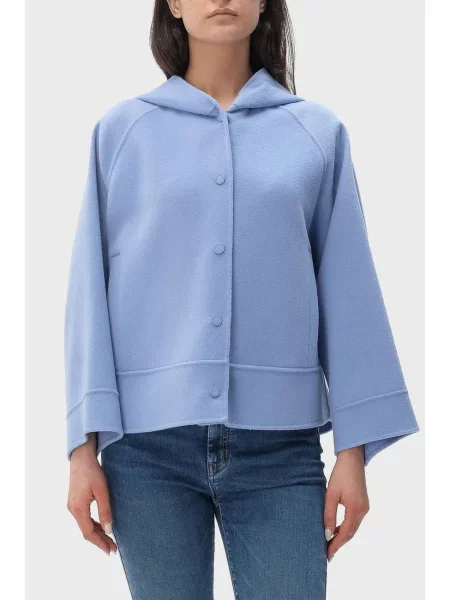 Пальто Weekend Max Mara голубое