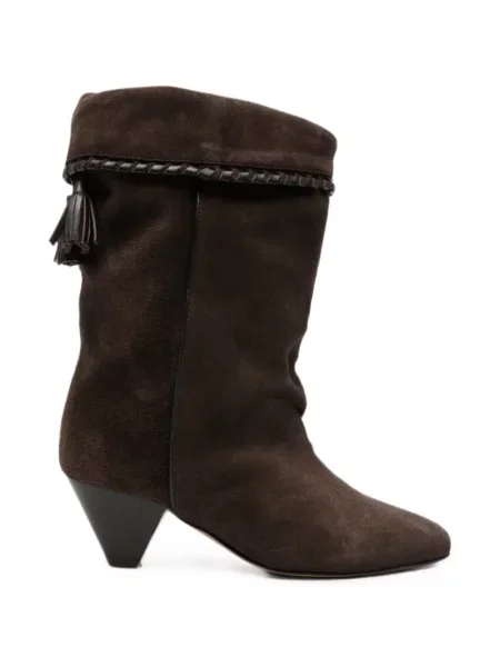 Botine Isabel Marant țesuți maro