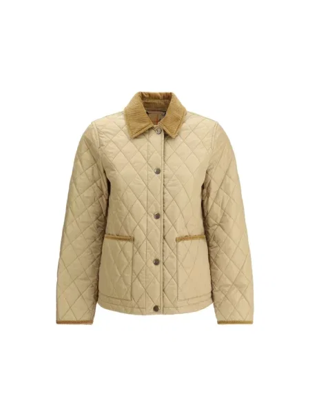 Kurtka Burberry pikowana beżowa