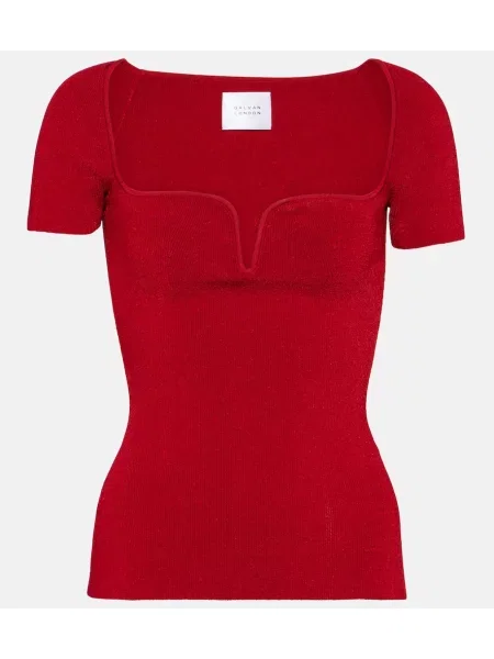 Pletený top Galvan čierna