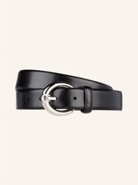 Aigner Pasek Skórzany Fashion schwarz czarny